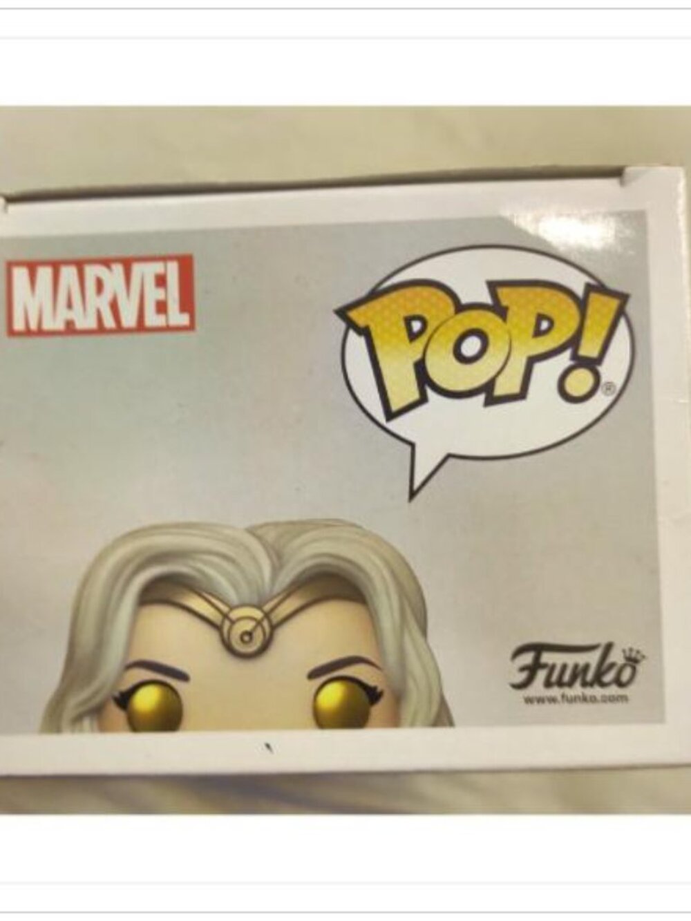 Funko Pop Marvel Eternals Thena 743 Special Edition Silver Sticker Bobble W/ Box - Picture 7 of 7